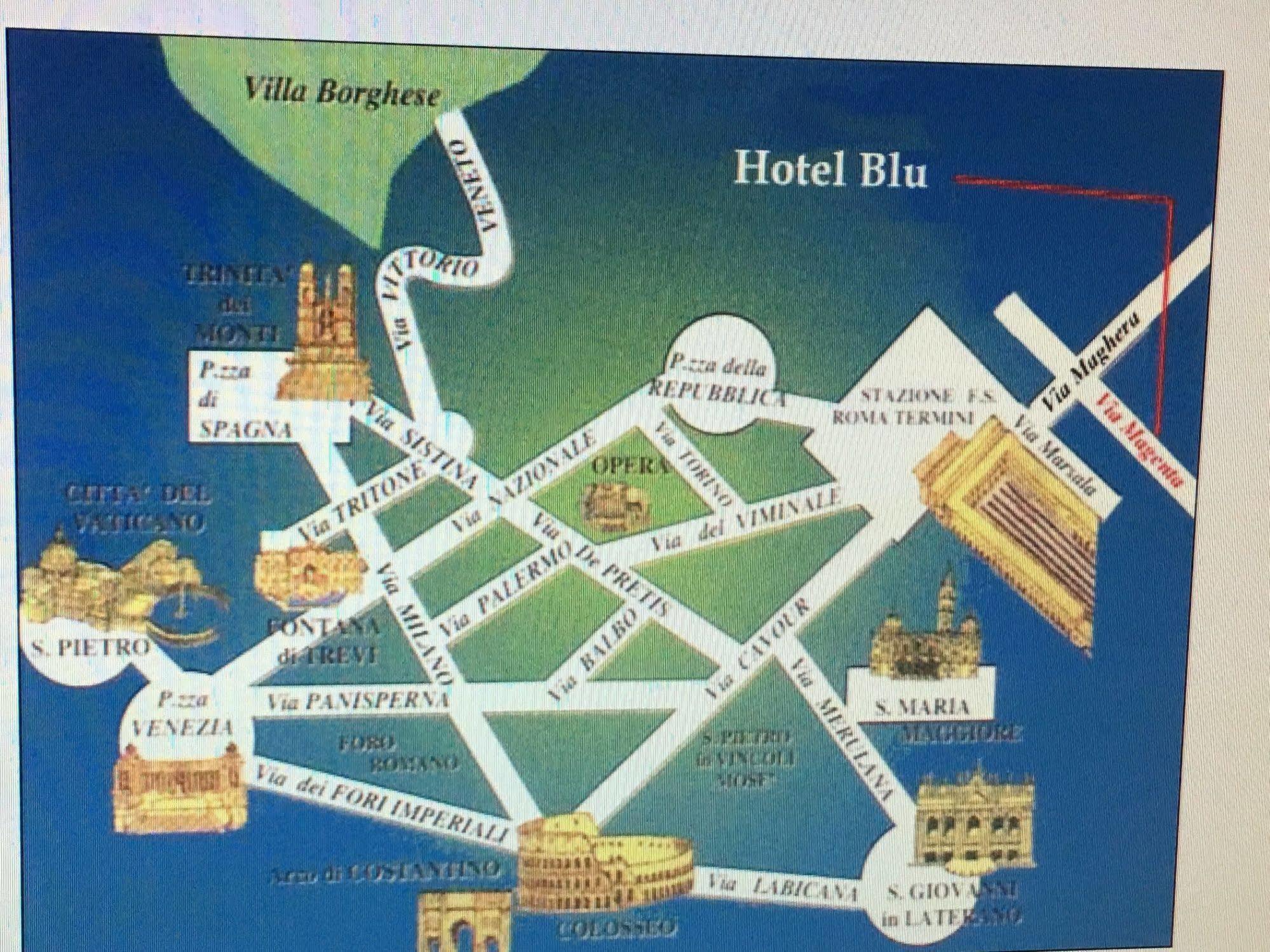 Hotel Soggiorno Blu Roma Exterior foto